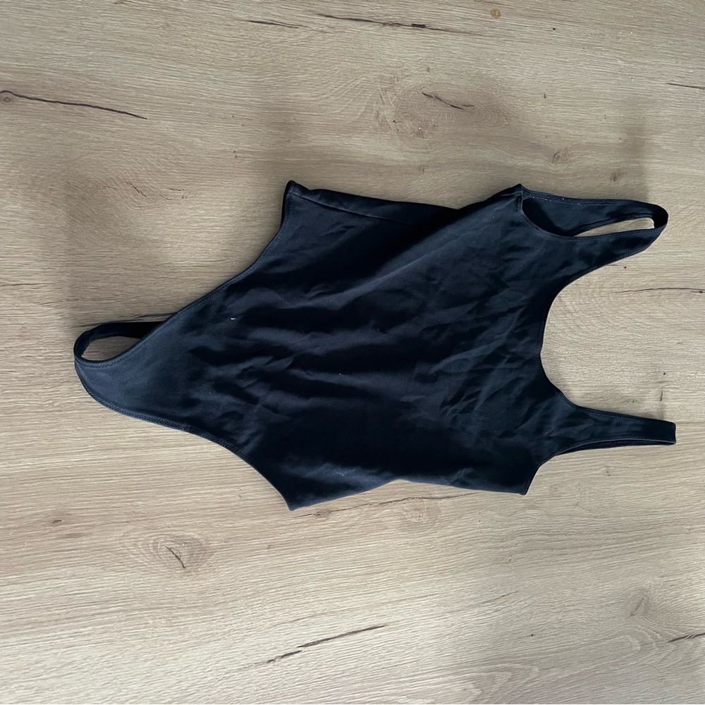 Wilfred Black Scoop Neck Bodysuit